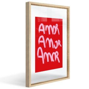 Image encadrée Amor Amor Amor l.30 x H.40 cm