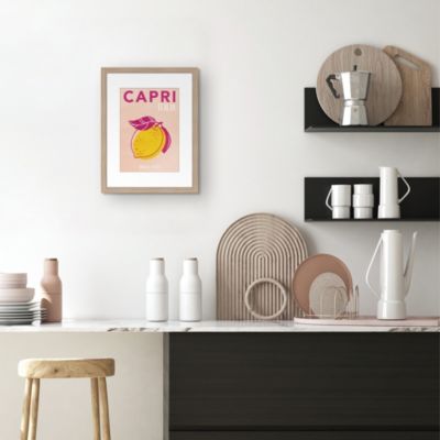 Image encadrée capri Dada Art l.30 x H.40 cm rose