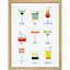 Image encadrée cocktail l.50 x H.70 cm
