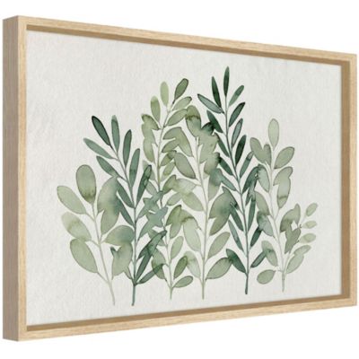 Image encadrée eucalyptus beige et vert l.73 x H.53 cm CM creation