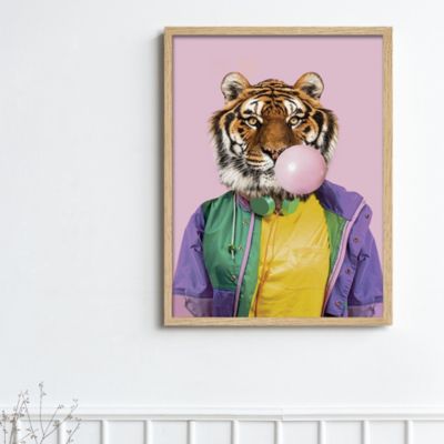 Image encadrée Fantasia tiger l.30 x H.40 cm