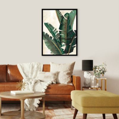 Image encadrée feuilles 60 x 90 cm