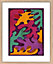 Image encadrée feuilles multicolores multicolore Dada Art l.33 x H.53 cm