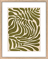 Image encadrée feuilles vertes vert Dada Art l.33 x H.53 cm