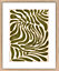 Image encadrée feuilles vertes vert Dada Art l.33 x H.53 cm
