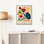 Image encadrée fleurs multicolore Dada Art l.33 x H.53 cm