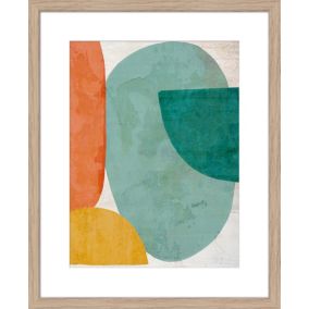 Image encadrée formes Dada Art l.40 x H.50 cm multicolore