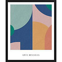 Image encadrée formes multicolore Arte Brasilia L.50 x l.40 cm