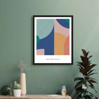 Image encadrée formes multicolore Arte Brasilia L.50 x l.40 cm