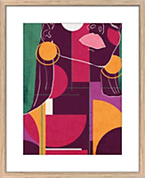 Image encadrée formes multicolores 40x50 cm Dada Art l.33 x H.53 cm