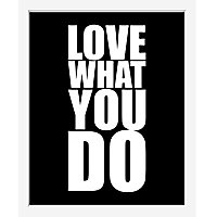 Image encadrée "Love what you do" 24 x 30 cm
