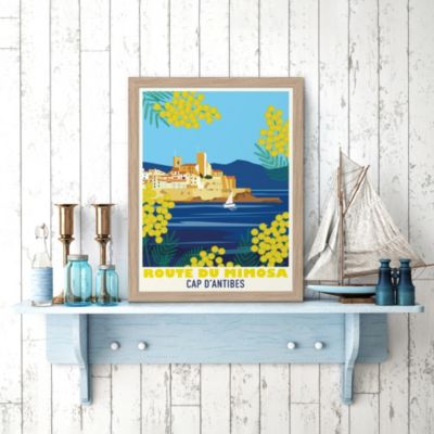 Tirage Albuminé Vintage - Vue Générale D'Antibes, Circa 1880 - Format 21x27 Cm, Référence MN2387