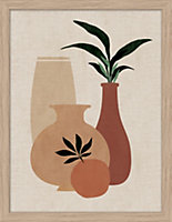 Image encadrée vases Dada Art l.30 x H.40 cm multicolore