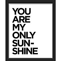 Image encadrée "You are my only sun-shine" 24 x 30 cm
