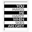 Image encadrée "You makes me happy" 24 x 30 cm