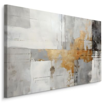 Image Sur Toile Abstraction Peinture 100cm x 70cm  - Parfait pour décorer votre salon, chambre ou bureau avec un design unique et