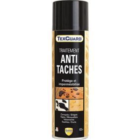 Imperméabilisant Antitache Tissu TEXGUARD aérosol 400ml Aérosols Cuir Velours Hydrofuge Invisible Canapé Tapis Rideau Moquette