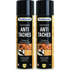 Imperméabilisant Tissu et Cuir Antitache TEXGUARD 2 Aérosols Velours Hydrofuge Incolore et Invisible Canapé Tapis Rideau Moquette