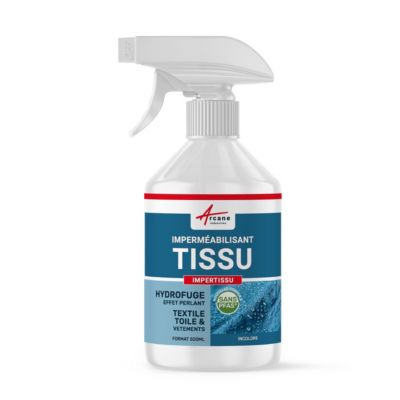 IMPERMEABILISANT ANTI-TACHES ET HYDROFUGE POUR TISSU - IMPERTISSU  - 0.5 L (jusqu'à 5 m²) - ARCANE INDUSTRIES