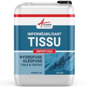 IMPERMEABILISANT ANTI-TACHES ET HYDROFUGE POUR TISSU - IMPERTISSU  - 2.5 L (jusqu'à 25 m²) - ARCANE INDUSTRIES