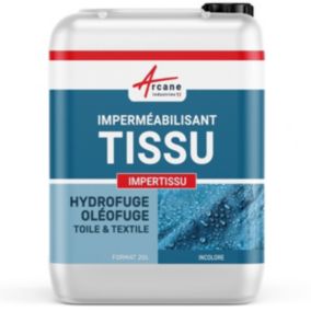 IMPERMEABILISANT ANTI-TACHES ET HYDROFUGE POUR TISSU - IMPERTISSU  - 20 L (jusqu'à 200 m²) - ARCANE INDUSTRIES