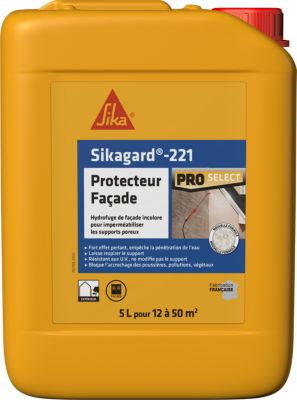 Isolation anti-humidité Sika Hydrofuge - Sikagard-221 Protecteur Facade - 20L