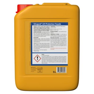 Imperméabilisant pour façade Sika Sikagard Protection Façade 5 L