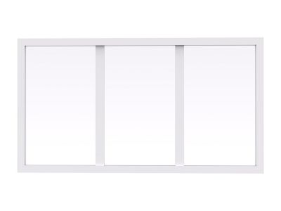 Imposte atelier en aluminium thermolaqué  - Blanc - L73 x H40 cm - BAYVIEW