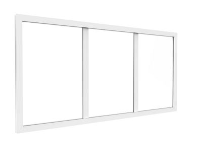Imposte atelier en aluminium thermolaqué - L83 x H40 cm - Blanc - BAYVIEW