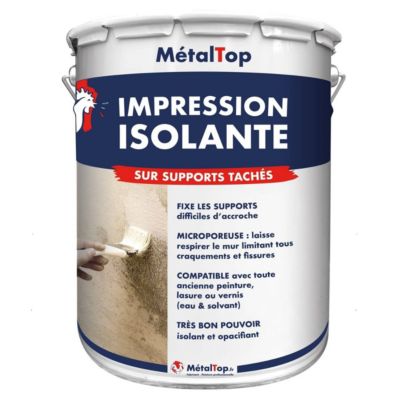Impression Isolante - Blanc - 15 L - Métaltop