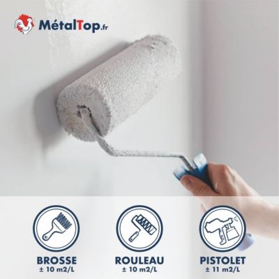Impression Mur - Blanc - 15 L - Métaltop
