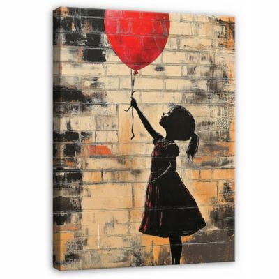 Impression sur Toile Abstrait Banksy Moderne 60x40 cm XXL Tableau Décoration Murale Tableau Déco pour salon chambre cuisine