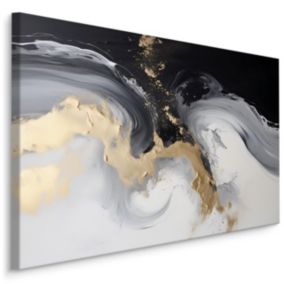 Impression Sur Toile Marbre Motif Déco 100cm x 70cm  - Parfait pour décorer votre salon, chambre ou bureau avec un design unique e