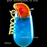 Impression sur verre Cocktail Miami 30 x 45 cm