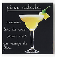 Impression sur verre Pina Colada 30 x 30 cm