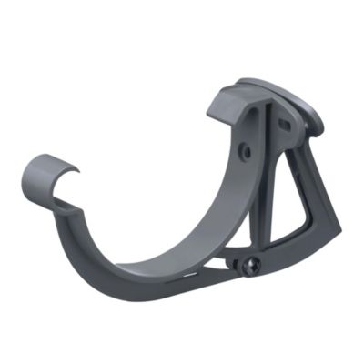 INEFA Crochet de bandeau réglable plastique 100mm anthracite