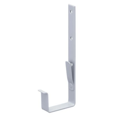 INEFA Crochet de gouttière acier galvanisé 68mm blanc