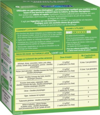 Insecticide biologique vers et chenilles Fertiligène 30g