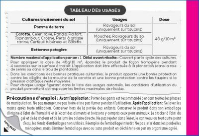 Insecticide du sol anti-taupins et mouches de la carotte Solabiol