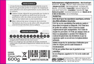Insecticide du sol anti-taupins et mouches de la carotte Solabiol