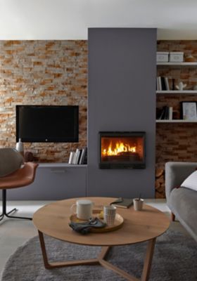 Insert à bois de cheminée Invicta 700 GV Turbo 10 kW | Castorama
