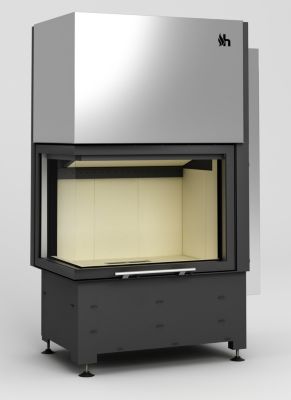 Insert à bois d'angle Volcano 2L/Ph 85 cm