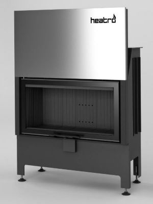 Insert à bois Heatro 81H noir- 92cm