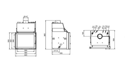 Insert bouilleur PANAQUA 9 - 15 KW