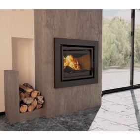Insert cheminée à bois Placetas 14 kW + 2 bouches recuperateur