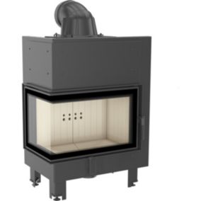 Insert cheminée MBM 10 BS vitre à gauche + 2 bouches recuperateur