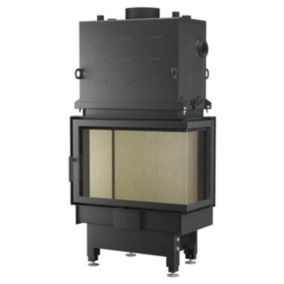 INSERT CHEMINÉE NEMO 2B chauffage central 15/5 kW - Poignée à gauche