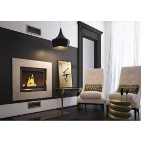 Insert cheminée TANEK 13 kw - acier - carburant : bûches en bois