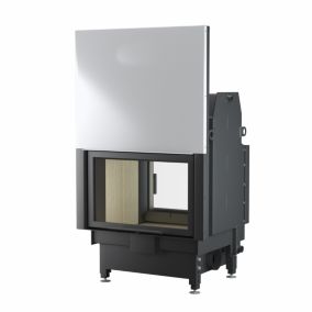 INSERT CHEMINÉE TUNNEL PORTE GUILLOTINE NEMO 4 DUO chauffage central 21/9 kW