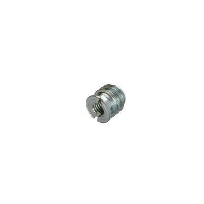Insert fileté bois fendu M8 13X13 Acier zingué - 10 pièces